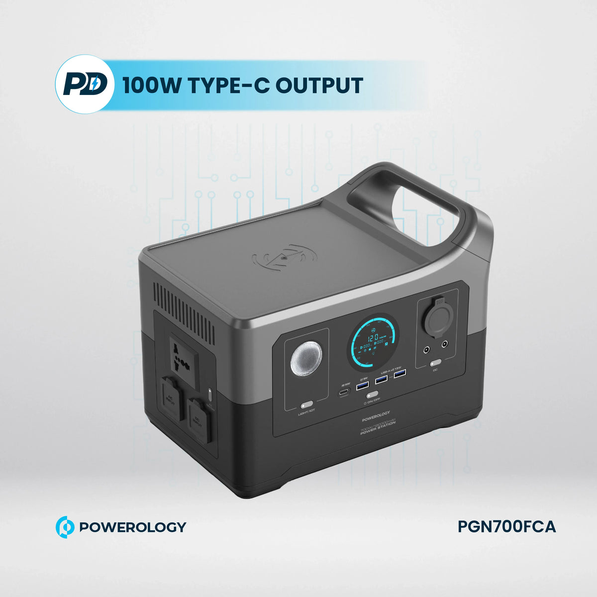 Bk Powerology Portable Power Generator Fast Charging with App 120000mAh 700w – image 22