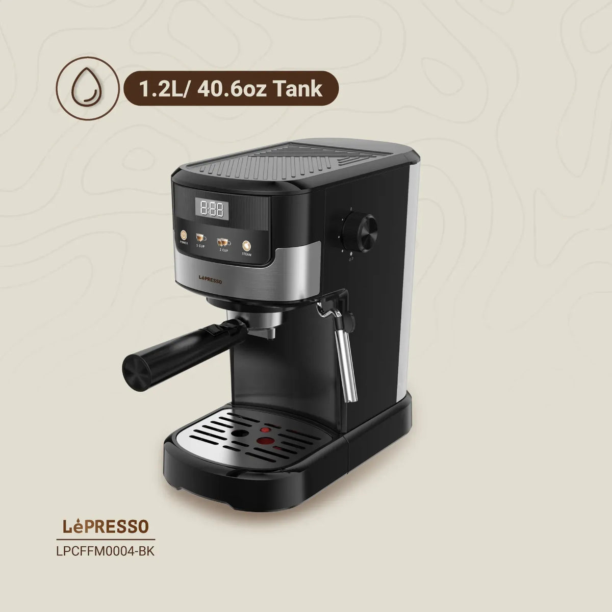 LePresso Suprema Espresso Machine Black – image 7