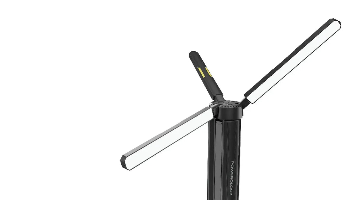 Powerology Luntra 15600mAh Foldable Camping Light Black – image 7