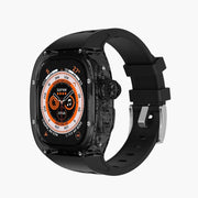 Green Lion La Royal Silicone Strap Case - Transparent Black/Black