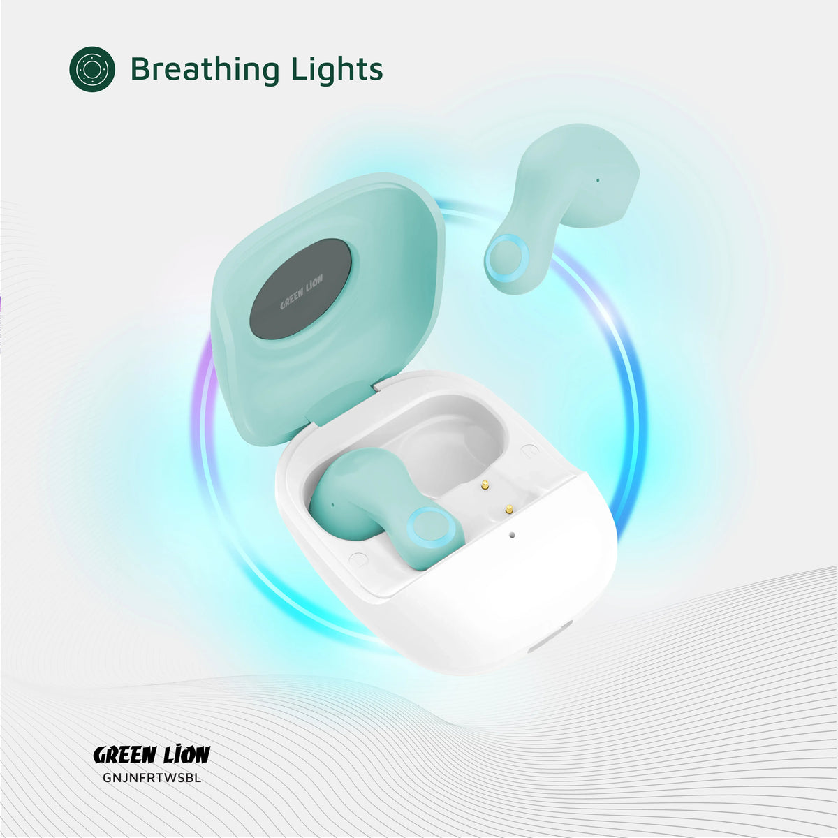 Green Lion Jenifer True Wireless Earbuds TWS - Sky Blue – image 15