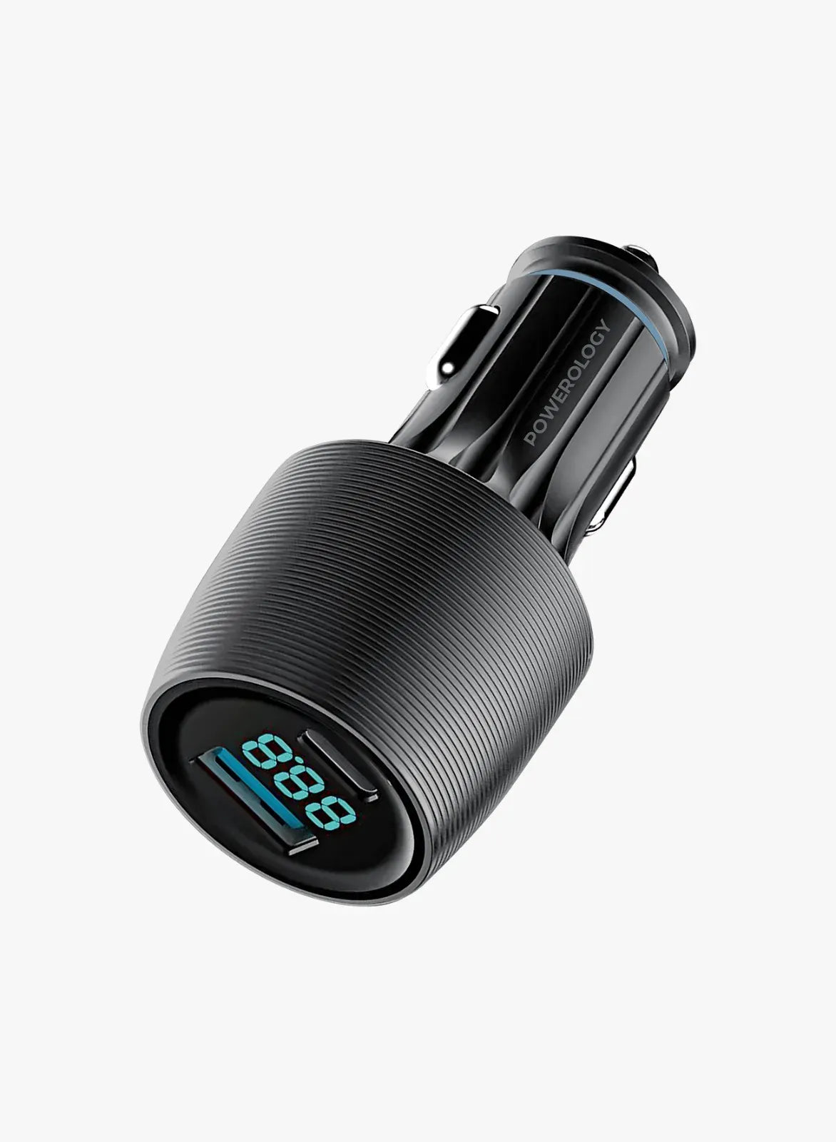 Powerology VELOX 83 W Dual-Port Car Charger with Type-CCable - Black – image 4