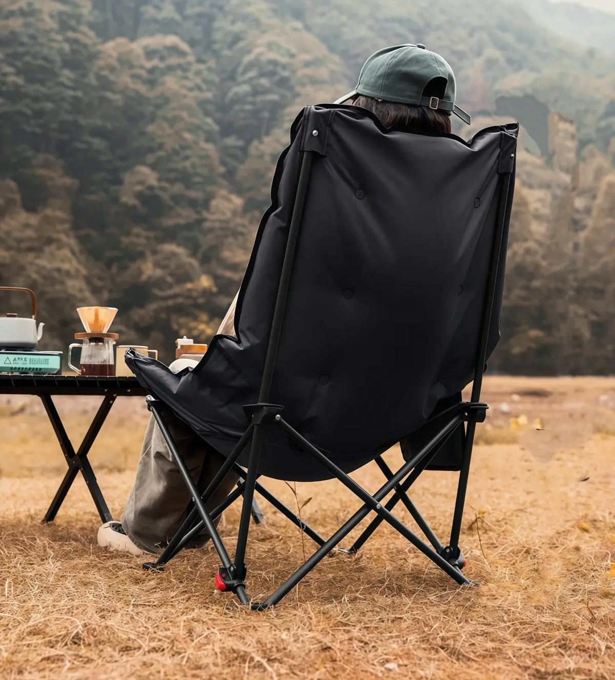 Green Lion Travix Camping Chair Black – image 5