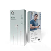 Green Lion Mono Earphone With Lightning Connector - White