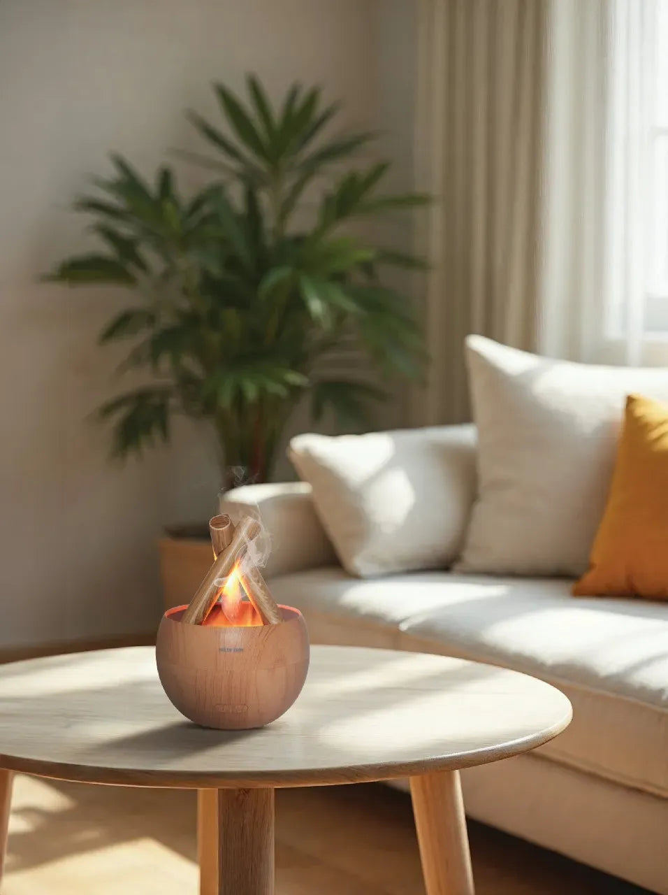 Green Lion Flame Mist Air Diffuser 150 ml - Wooden