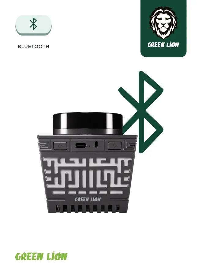 Green Lion Moon Bakhour Quran Speaker Black – image 9