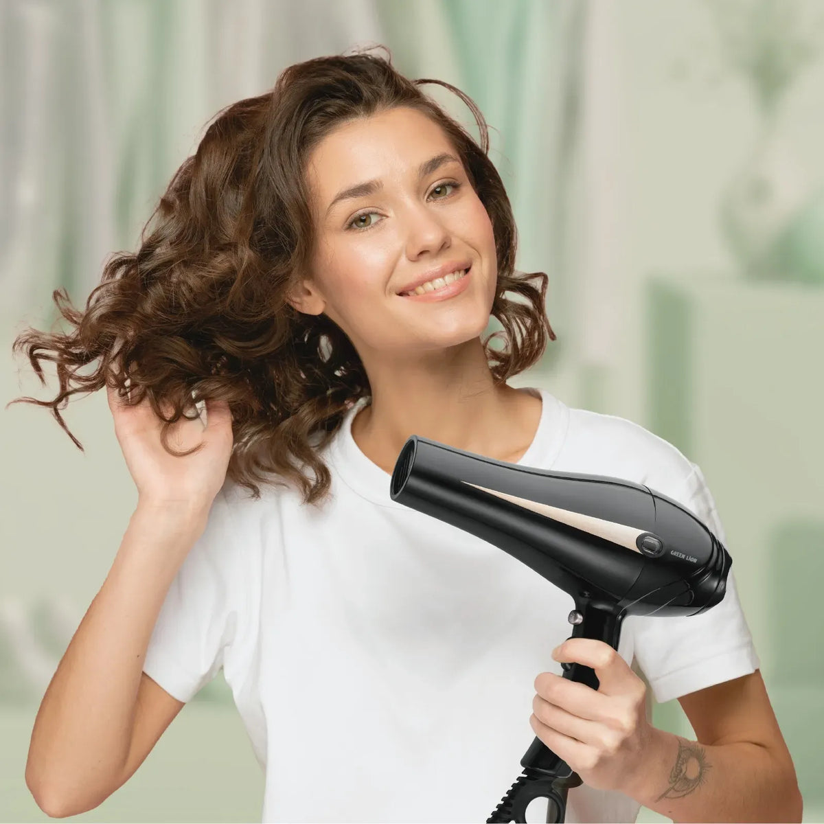 Green Lion Professional Hair Dryer 2000w Black – image 4