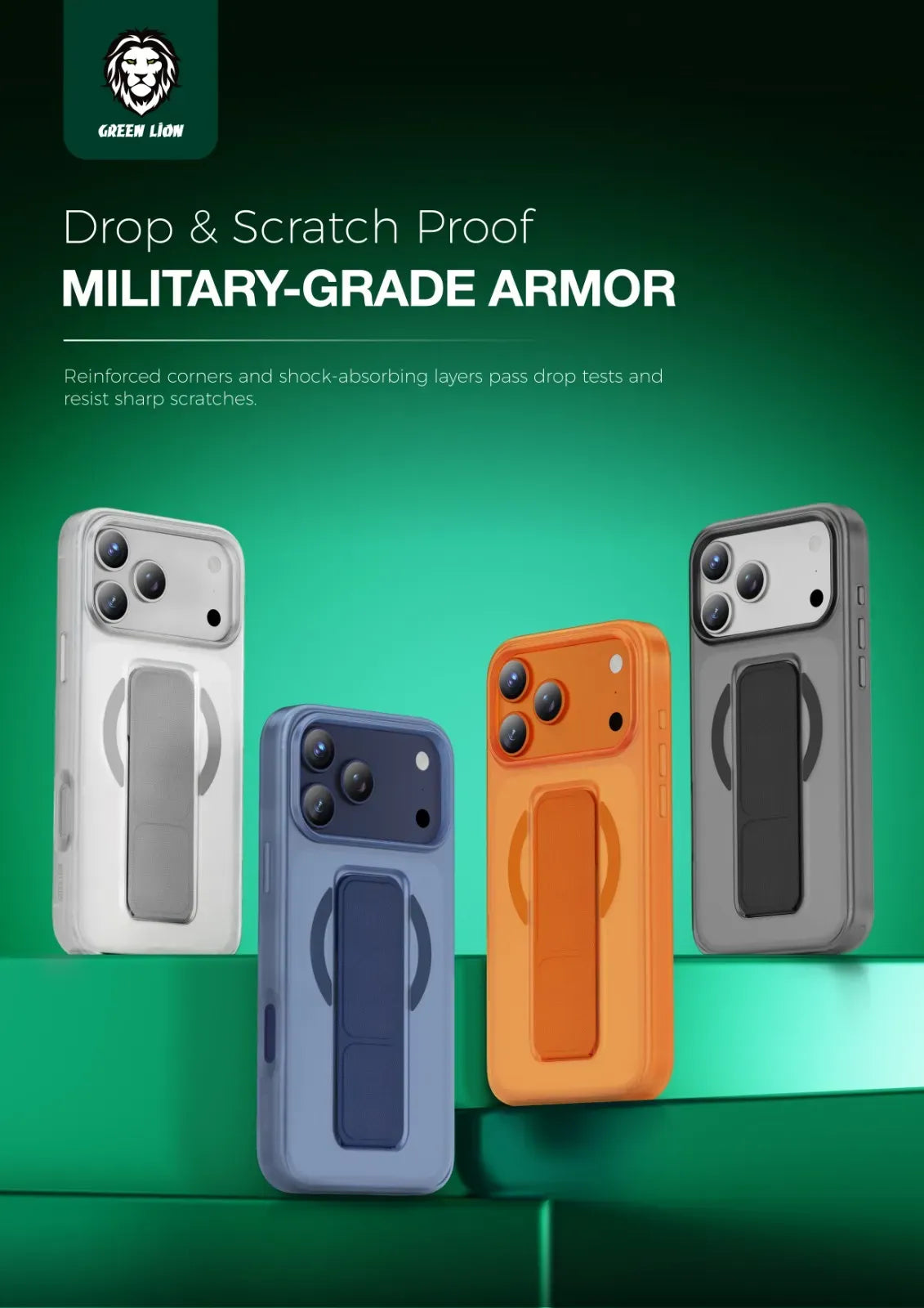 Green Lion GRIP 360 Mag Safe Case - Orange Titanium – image 4