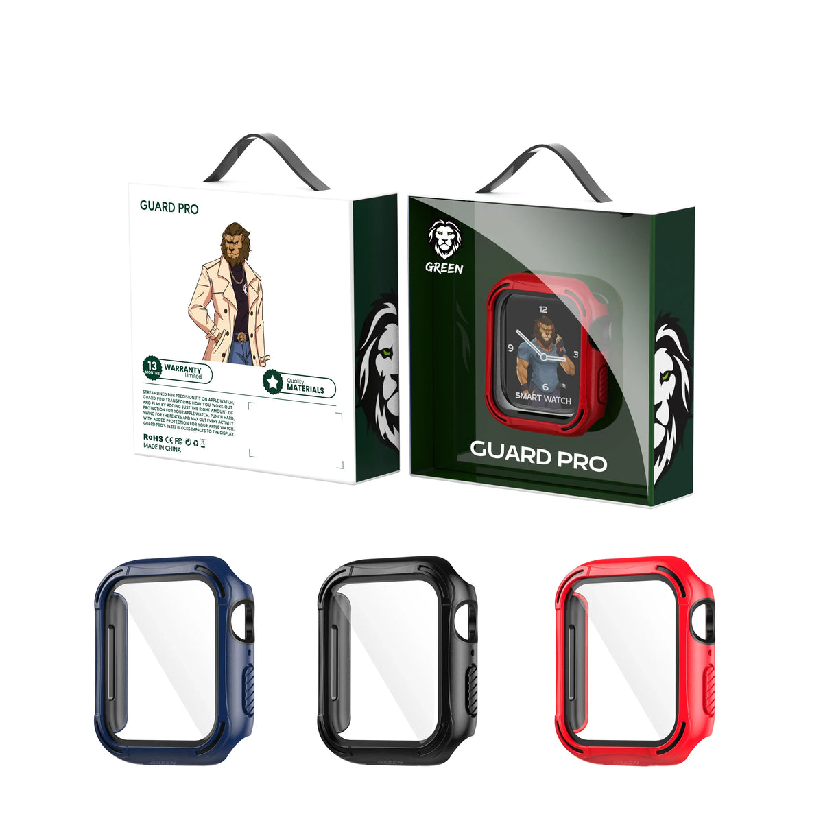 Green Lion Guard Pro Pc Tpu Case with Glass – image 8