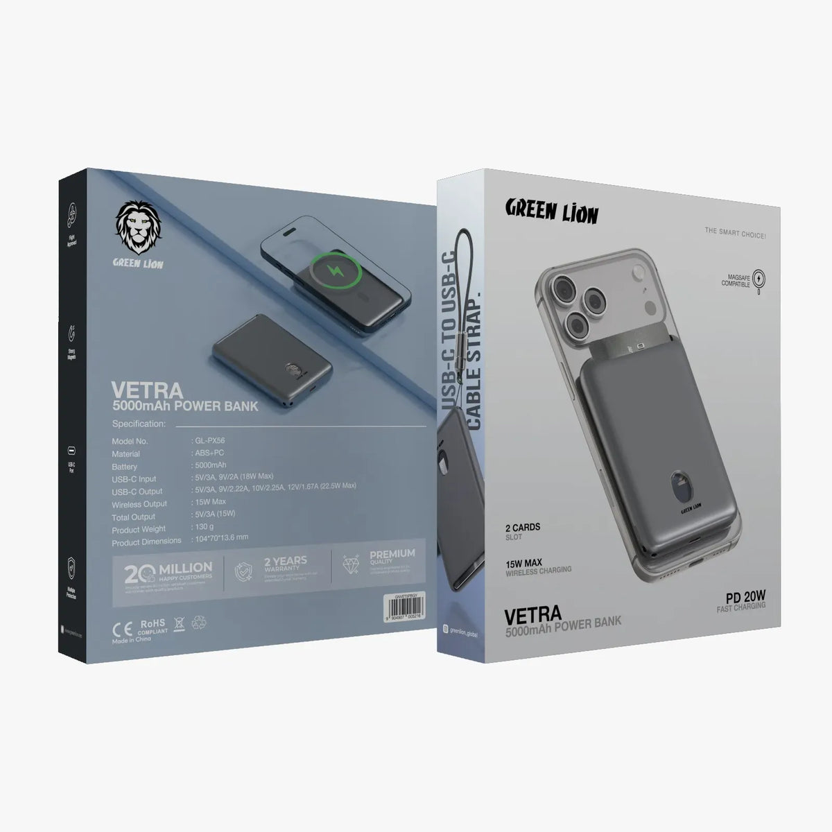 Green Lion Vetra 5000mAh Power Bank Gray – image 9