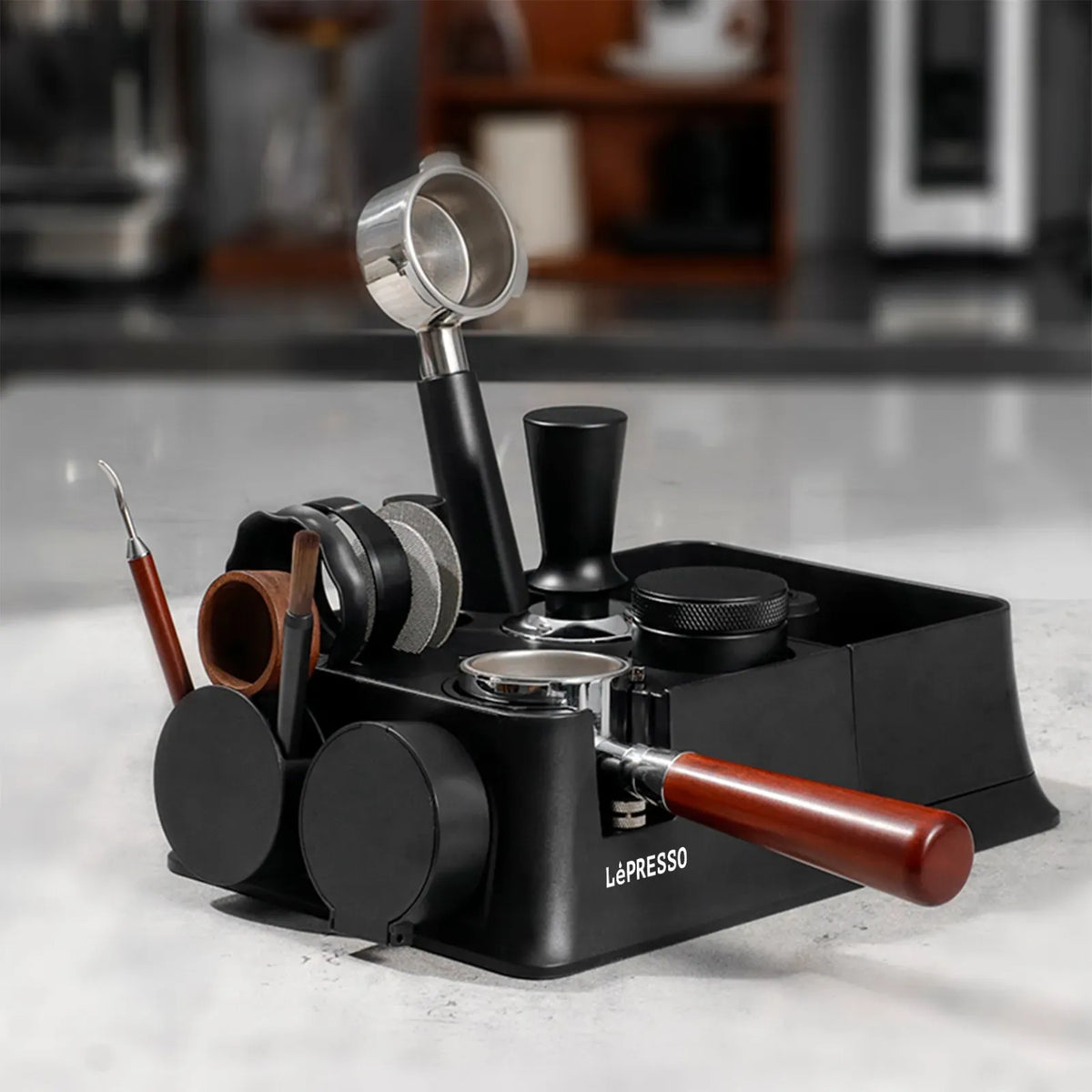 LePresso 51 58mm Tamping Station Black – image 9