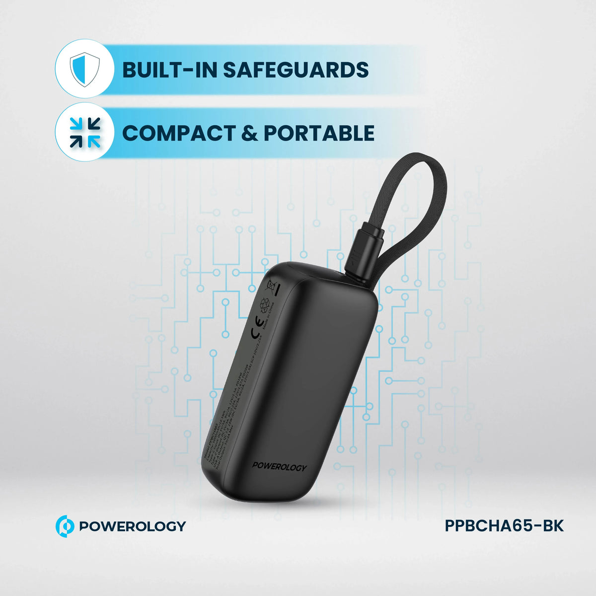 Powerology 5000 m Ah Power Bank - Black – image 7