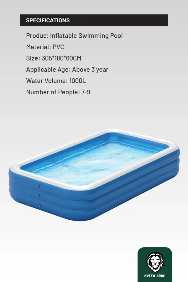 Green Lion Inflatable Swimming Pool - Blue – image 8