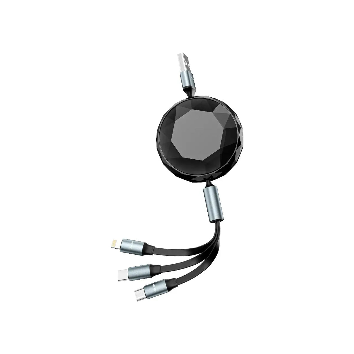 Green Lion 5 in 1 Diamond Retractable Cable Black – image 3