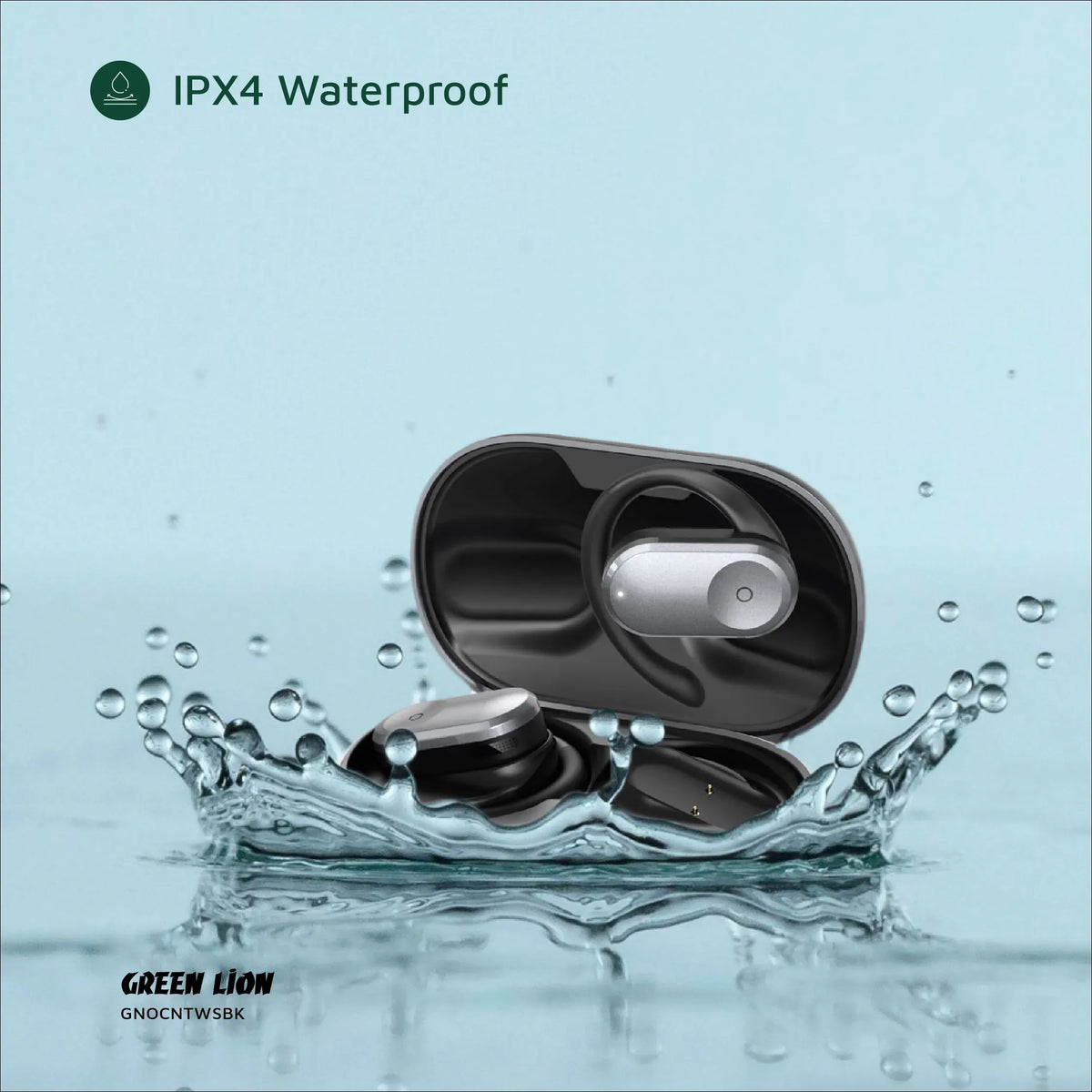Green Lion Ocean Open Ear Headphones Black – image 7