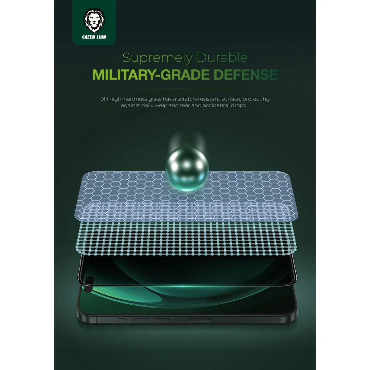 Green Lion 3 DSilicone Plus Screen Protector - Black Edge/Privacy – image 13