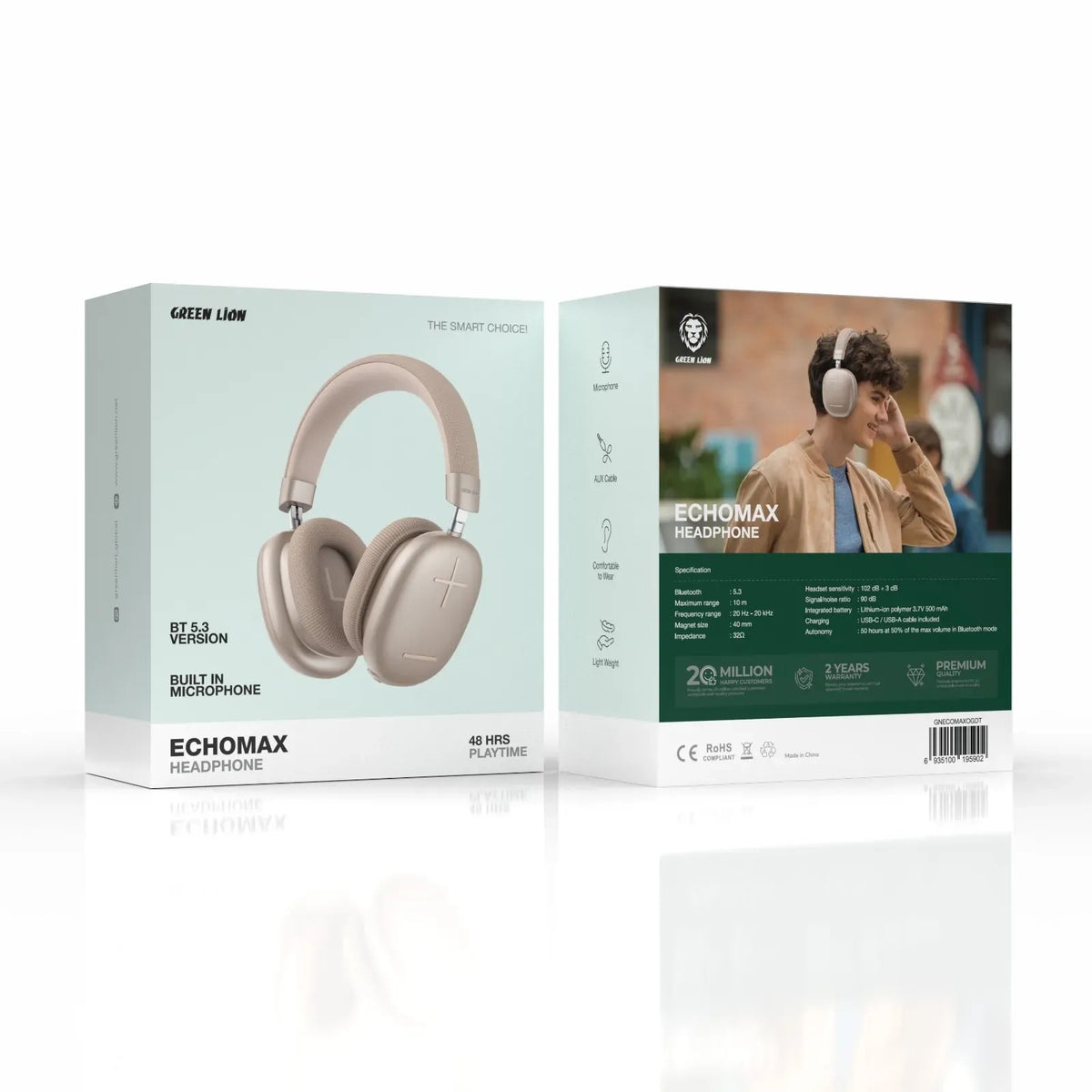 Green Lion Echo Max Headphone - Desert Titanium – image 2