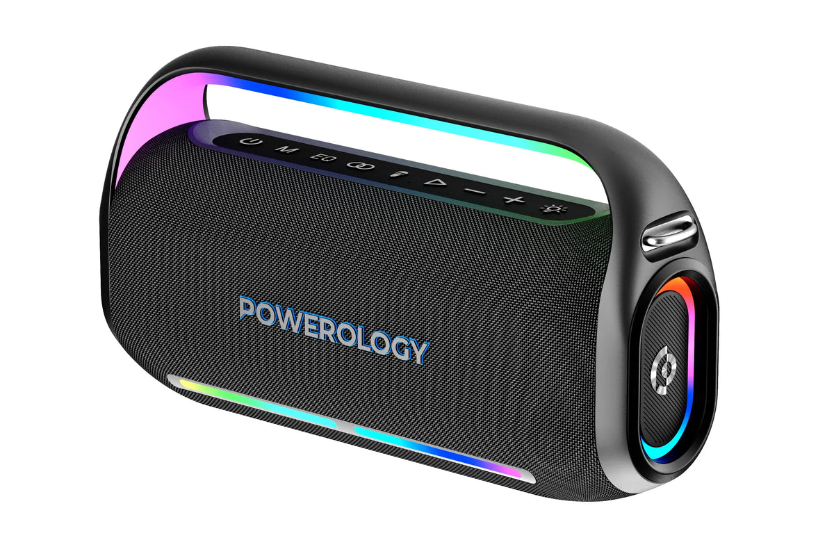 Powerology Deep Bass Party Speaker Black – image 2