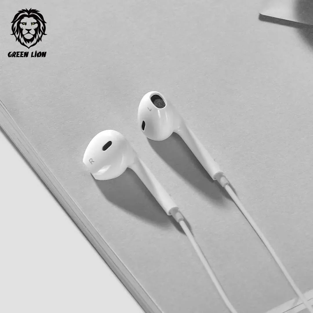 Green Lion Stereo Earphone (1.2 m) - White – image 5
