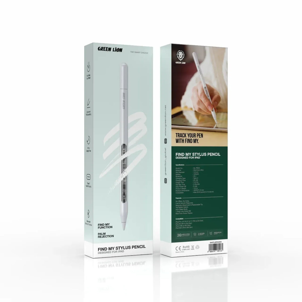 Green Lion Find My Stylus Pencil White – image 3