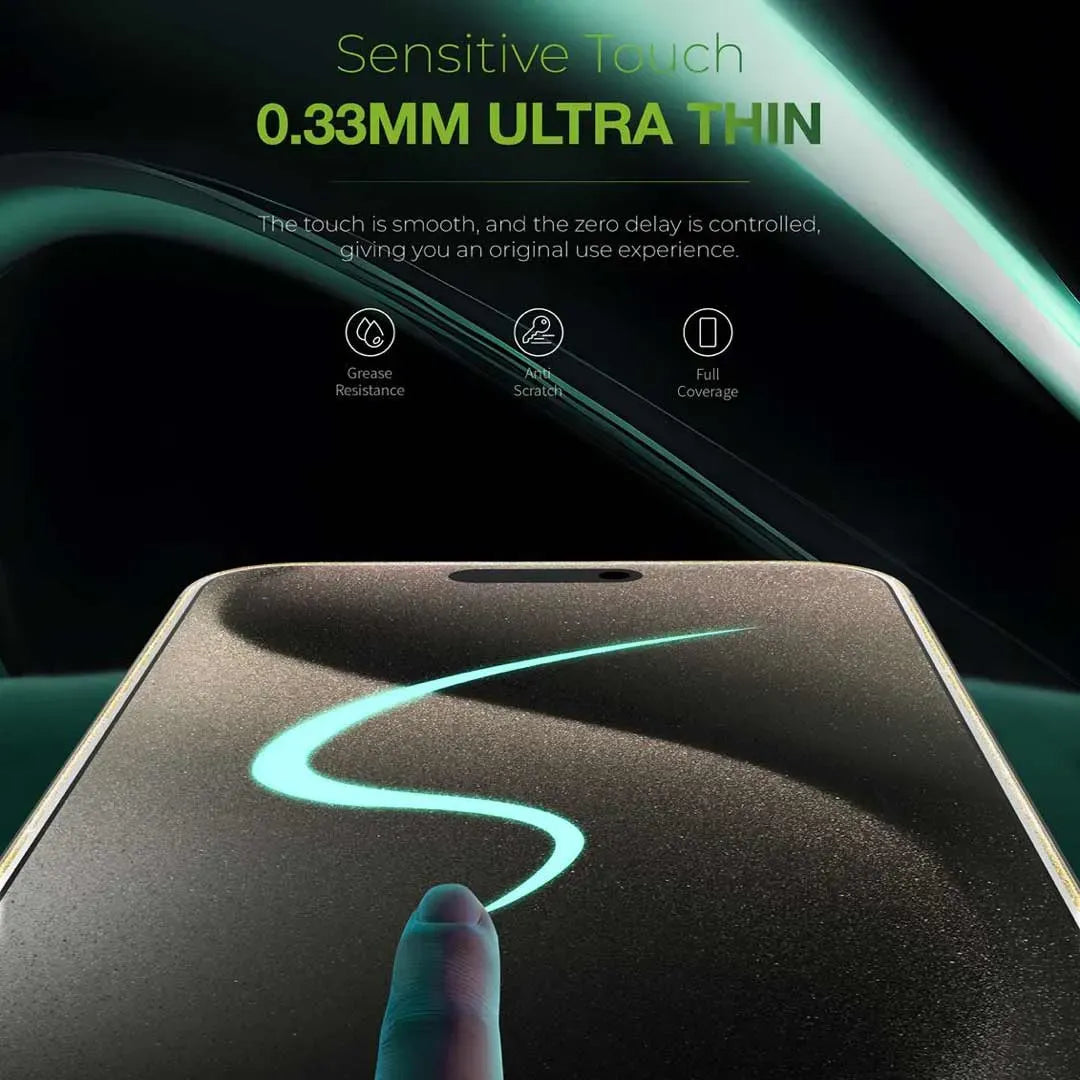Green Lion 3 DGlitter Curved Screen Protector - Titanium – image 5