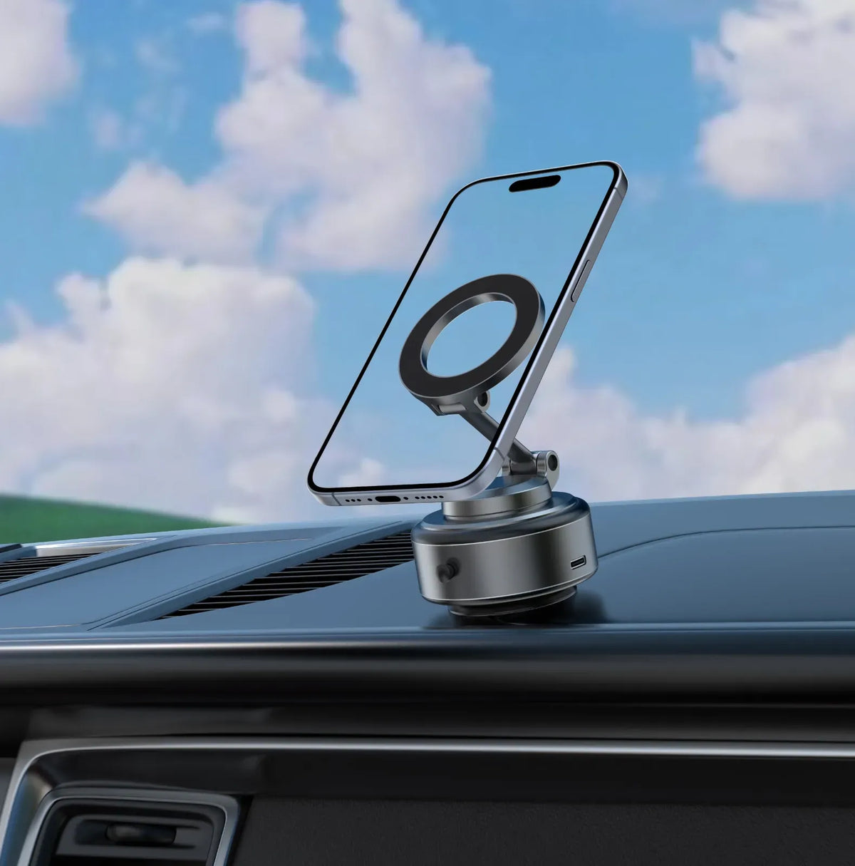 Green Lion Gx 31 Auto Suction Phone Holder Matte Black – image 6