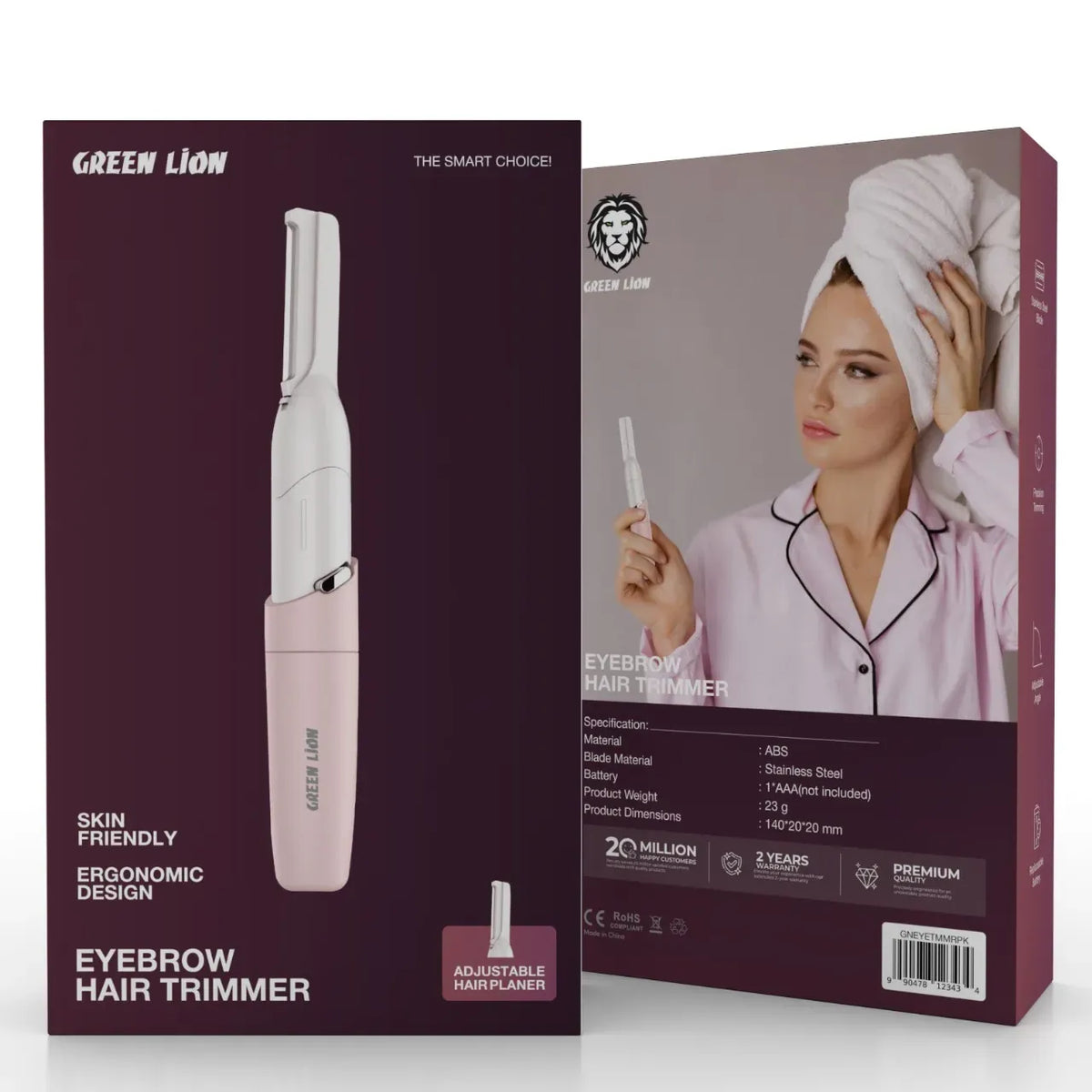 Green Lion Eyebrow Hair Trimmer Pink – image 11
