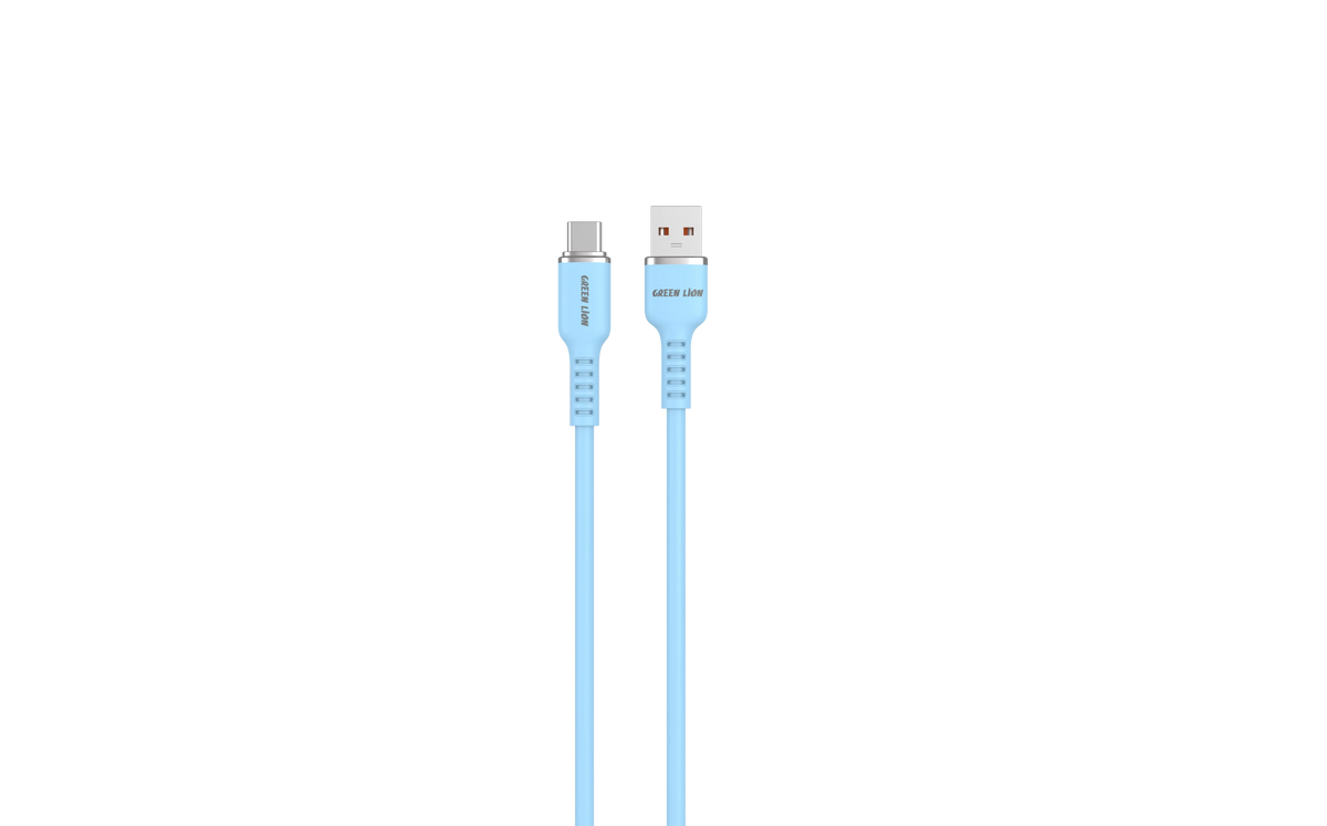 Green Lion USB-ATOUSB-C Silicone Cable - Blue – image 2