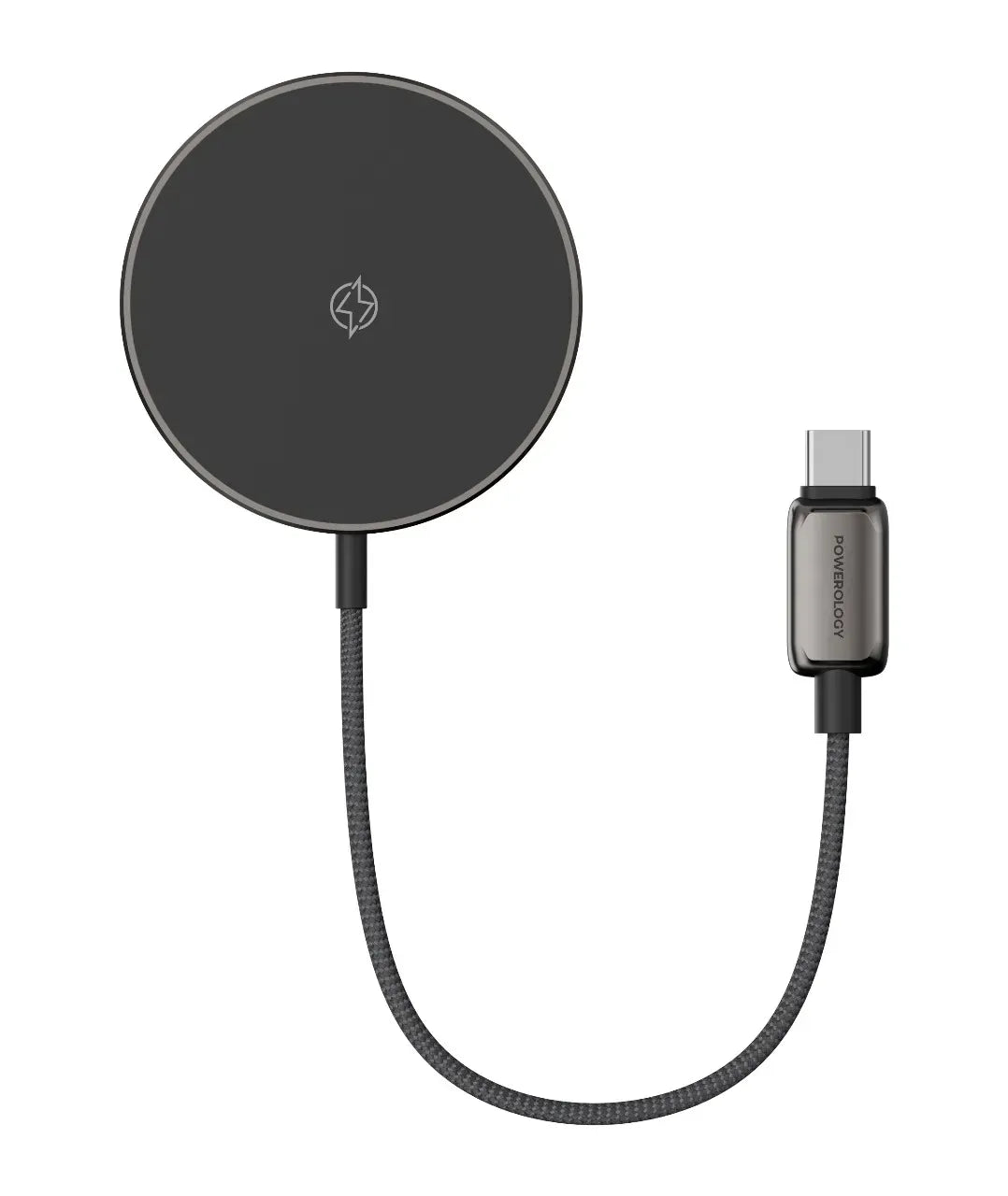 Powerology Zinco Series Wireless Charging Pad Dark Gray – image 3
