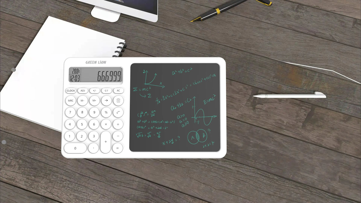 Green Lion Calcwrite Pro Calculator Writing Pad Combo White – image 5