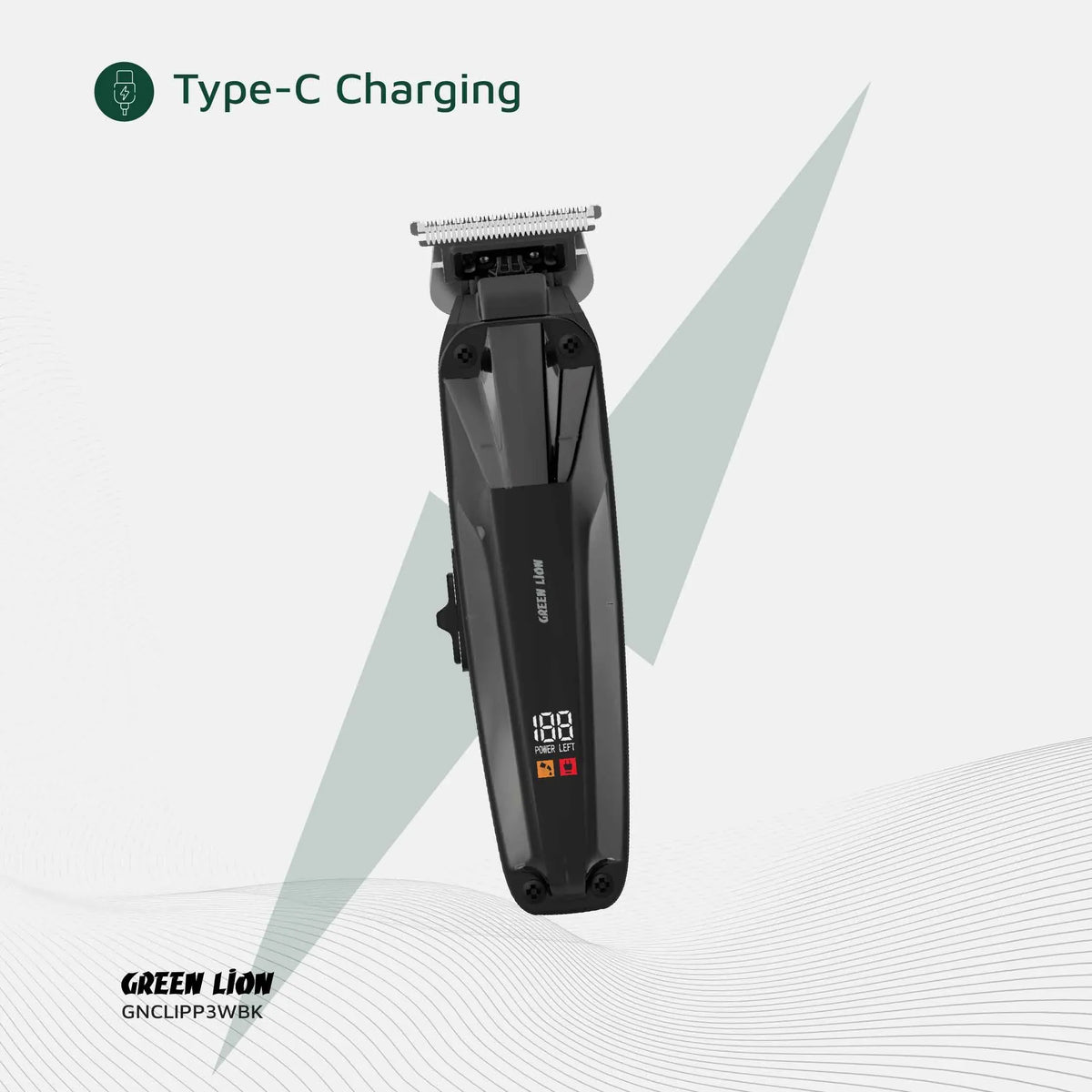 Green Lion Clip Master Professional Hair Clipper Black – image 7