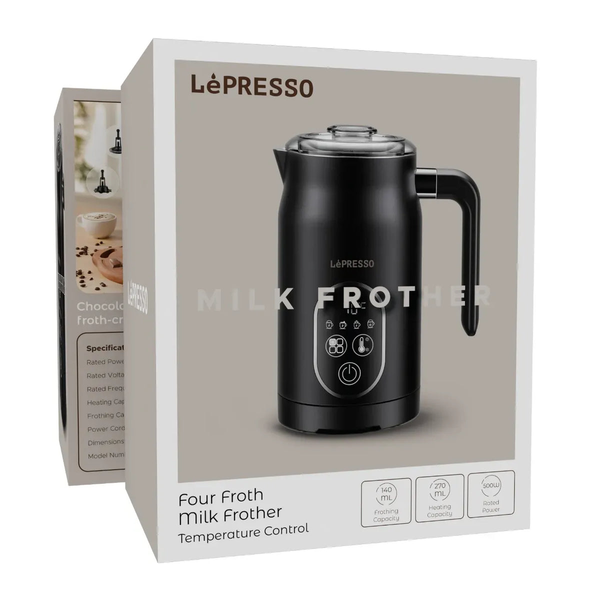 LePresso Four Froth Milk Frother Black – image 15