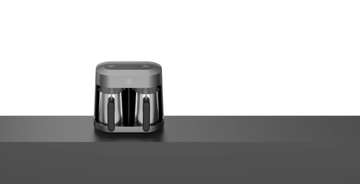 LePresso Cezvara Dual Cup Turkish Coffee Maker Gray – image 4