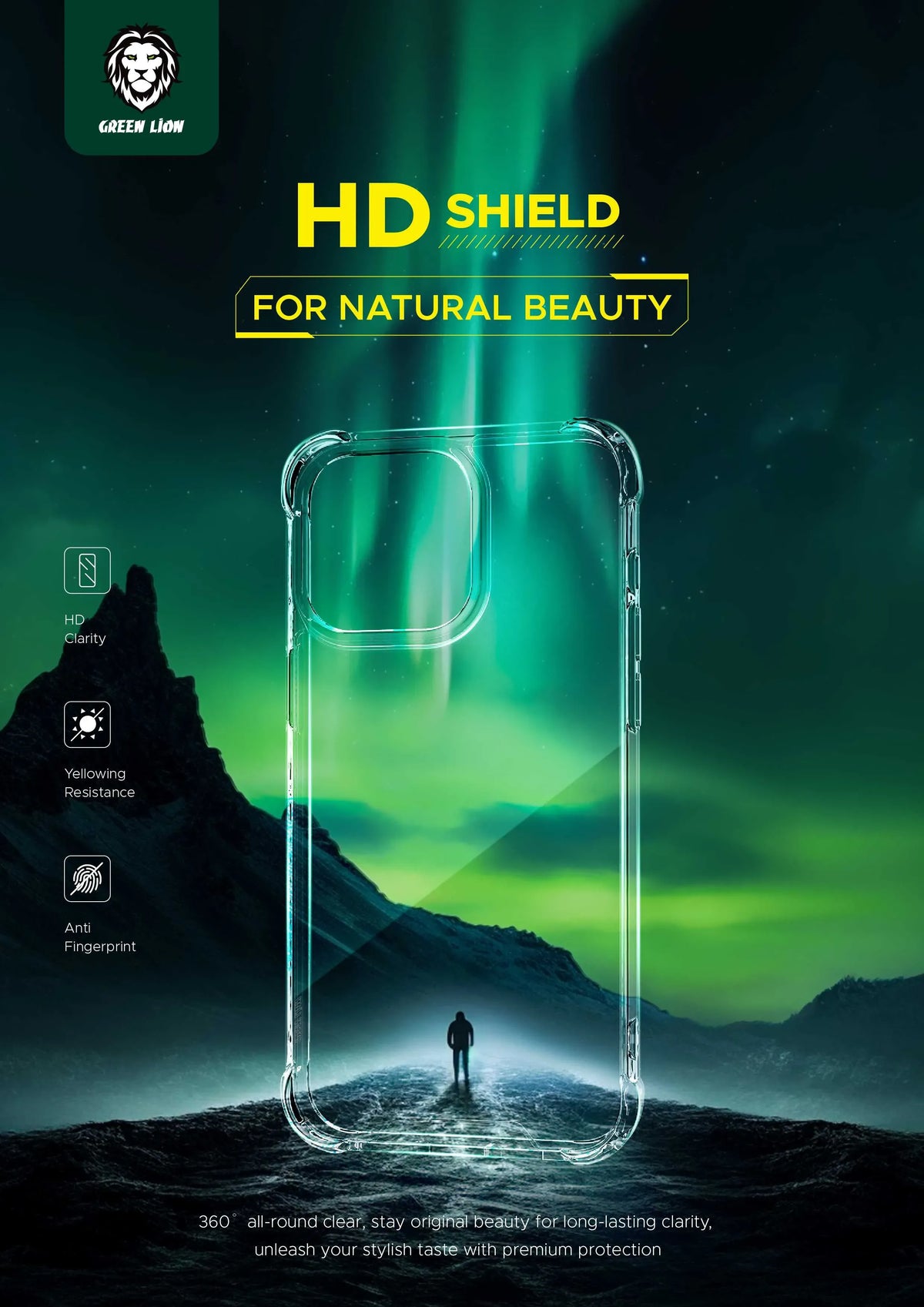 Green Lion Anti-Shock Case - Clear – image 6
