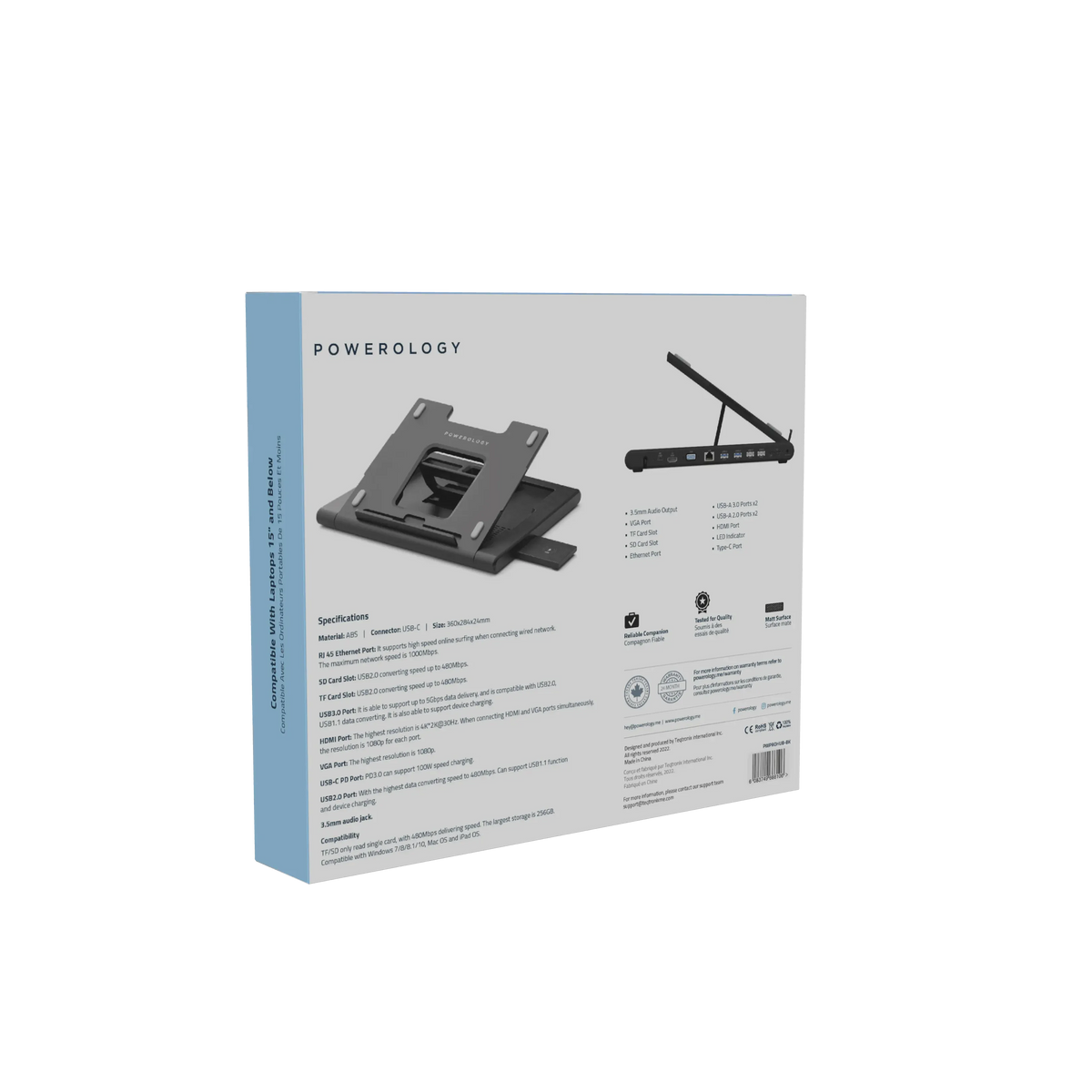 Powerology Multi Functional Pro Hub Laptop Stand – image 9