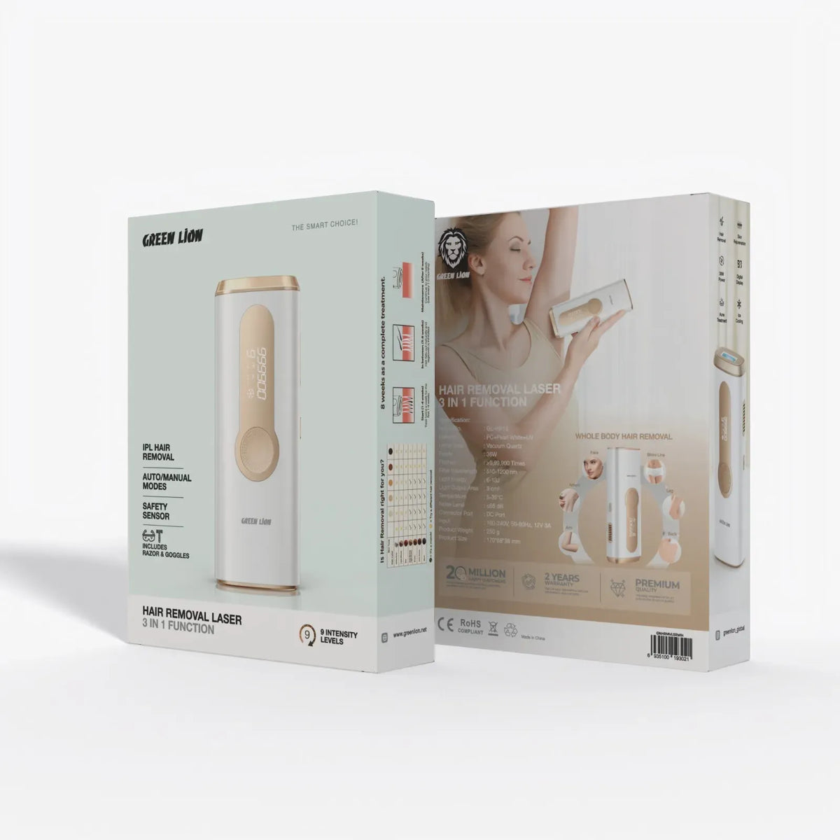 Green Lion Hair Removal Laser 3 in 1 Function White – image 5
