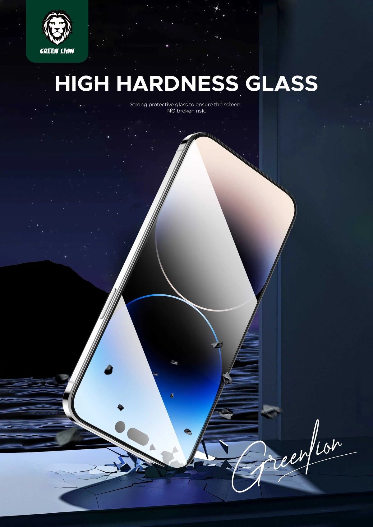 Green Lion 9 HSteve HD Screen Protector - Black Edge/Clear – image 10