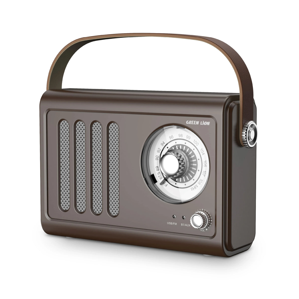 Green Lion Vintage Radio Speaker - Brown
