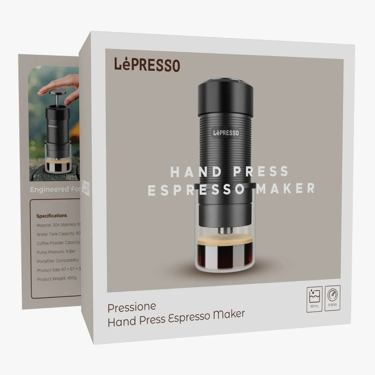 LePresso Hand Press Espresso Maker Black – image 11