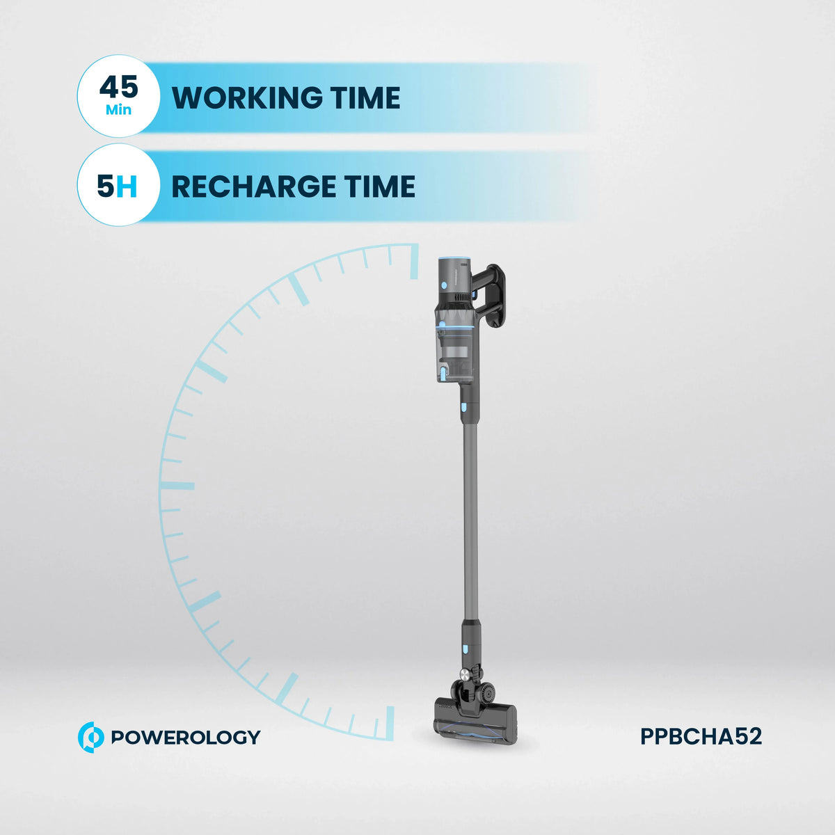 Powerology Cordless Stick Vacuum Black – image 4
