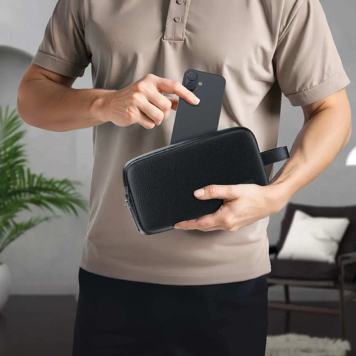 Green Lion Lyon Plus Fingerprint Bag Black – image 5