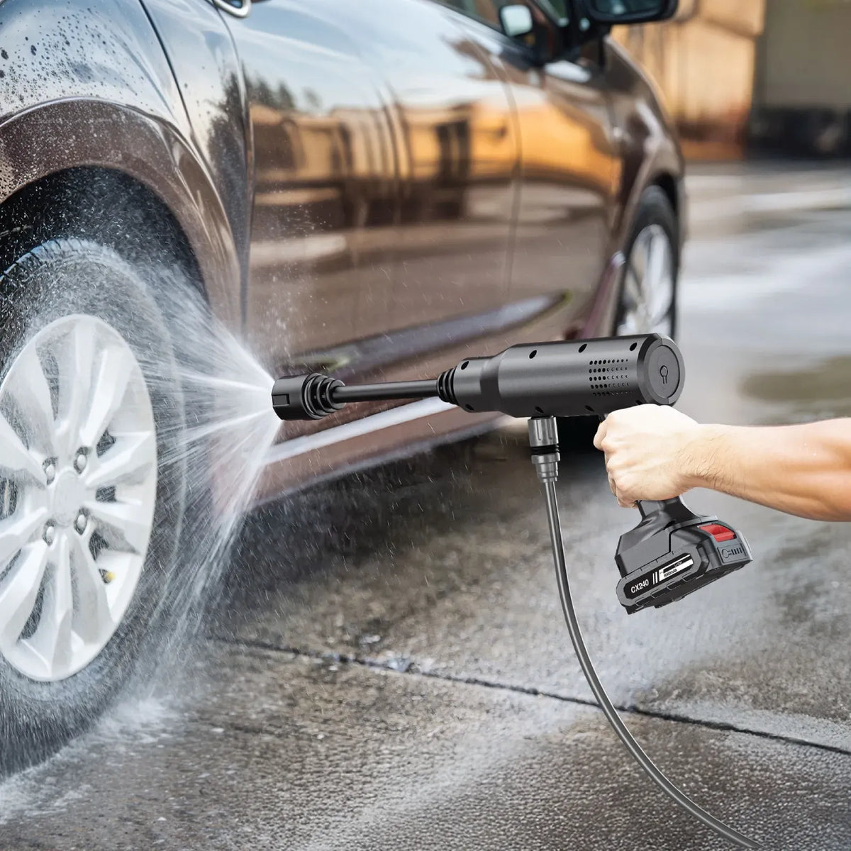 Green Lion Cx240 Cordless Pressure Wash Gun Black – image 4