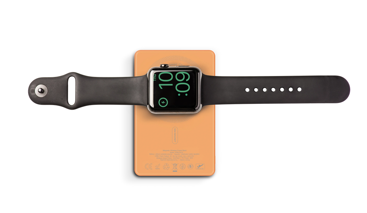 Powerology Mag Volt 10000 m Ah Magnetic Power Bank - Orange – image 1