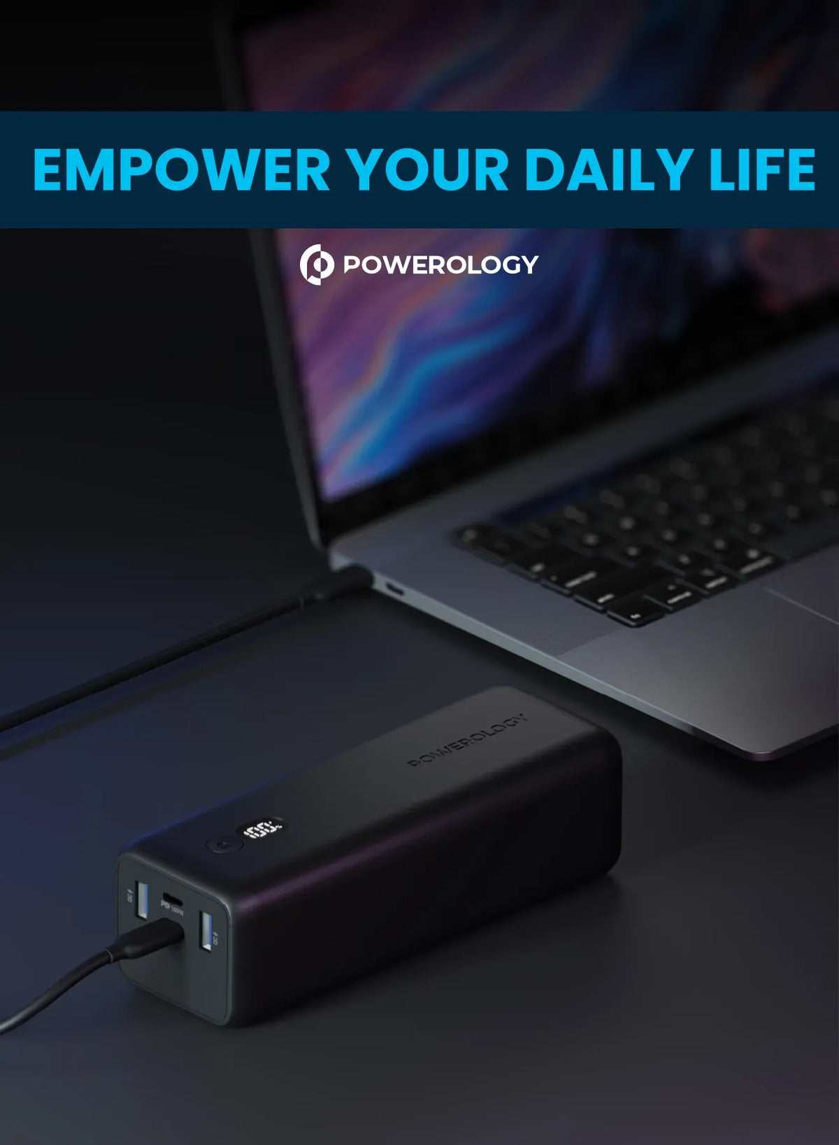 Powerology Onyx 30000mAh Dual USB C Power Bank – image 13