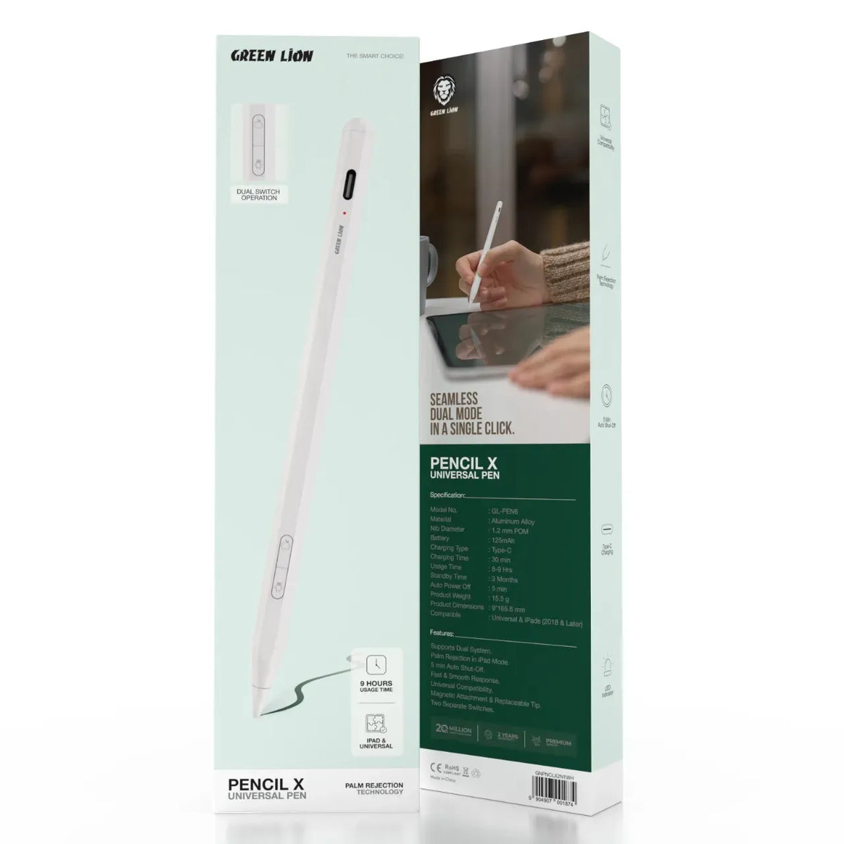 Green Lion Pencil X Universal Pen White – image 4