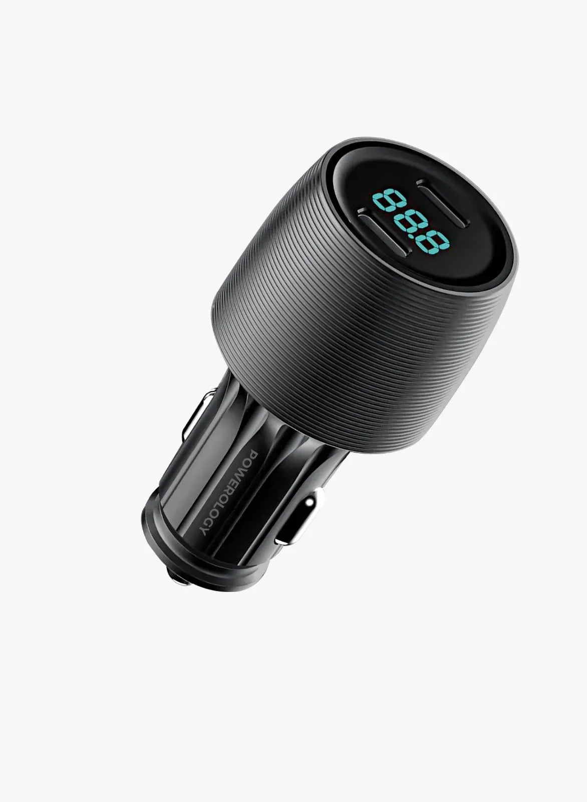 Powerology Velox 66w Dual Port Car Charger Black – image 2