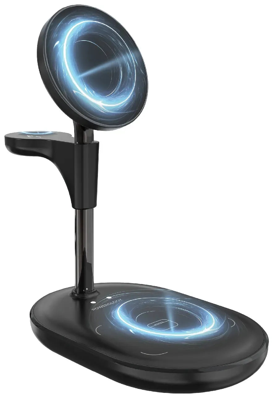 Powerology Florea Wireless Charging Stand Black – image 4