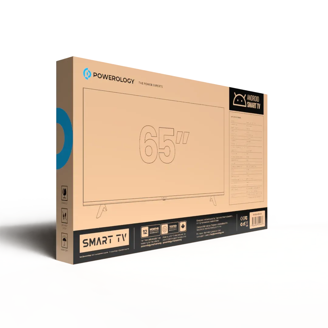 Powerology Android Smart TV 65 Black – image 13