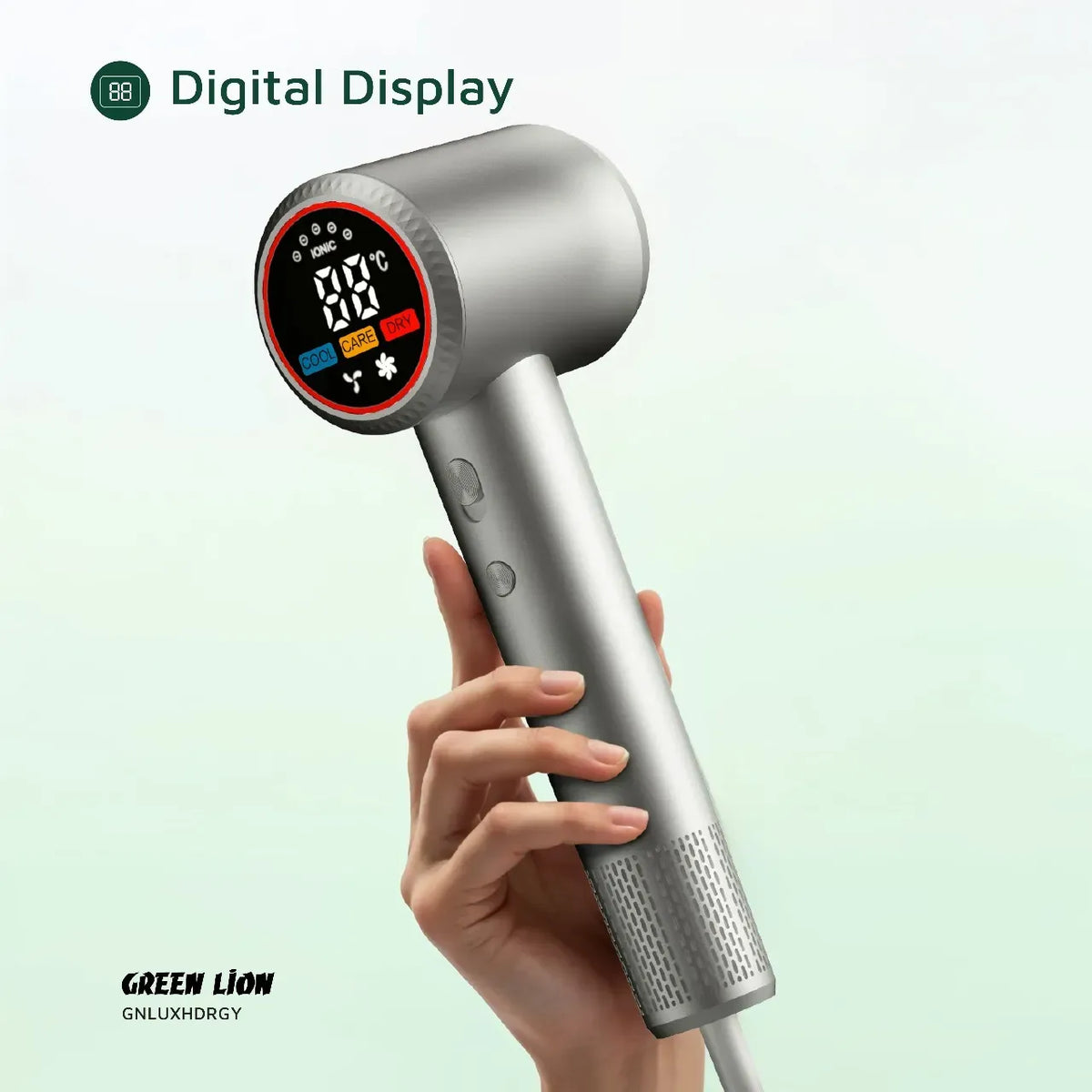 Green Lion Luxair Hair Dryer Gray – image 3