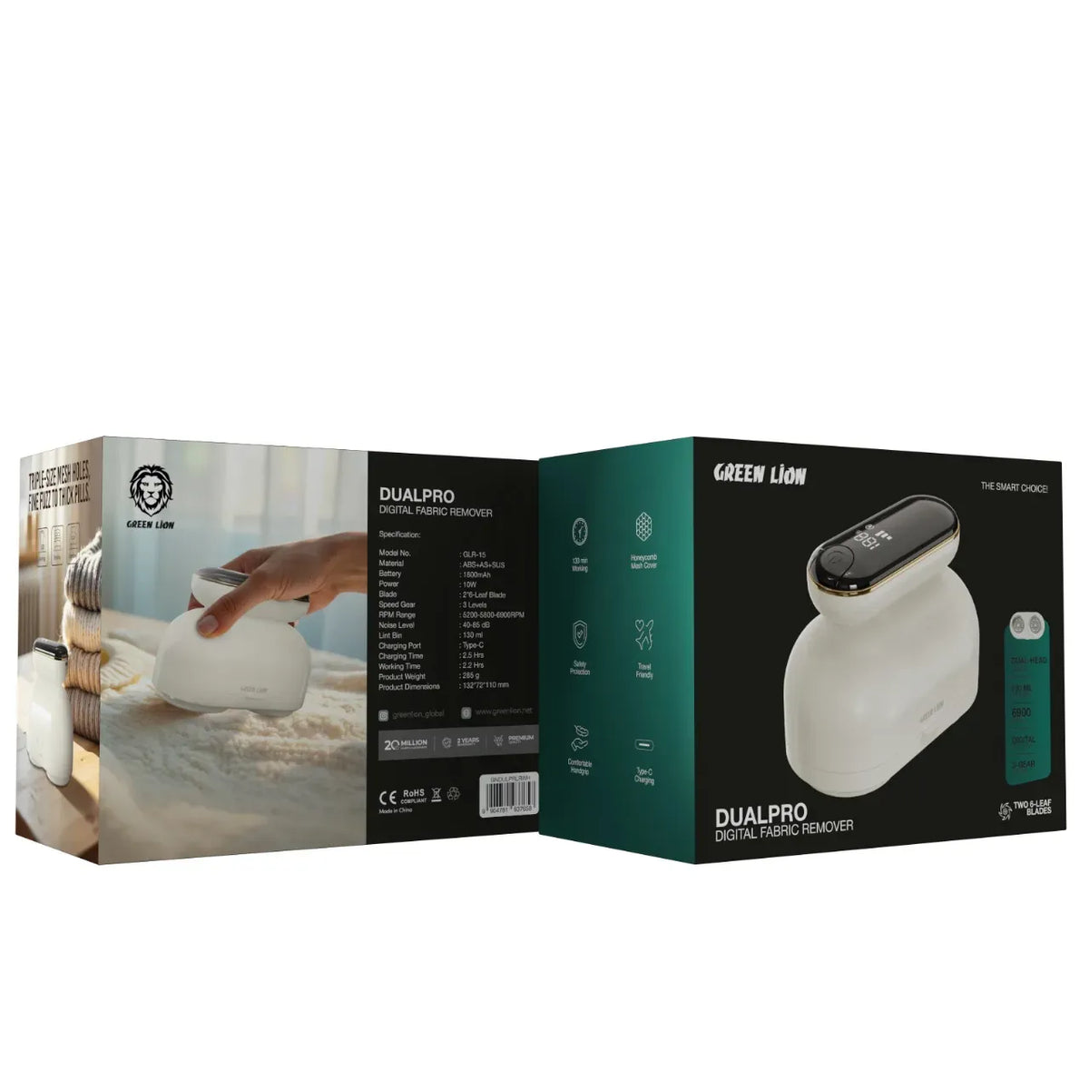 Green Lion Dualpro Digital Fabric Remover White – image 15